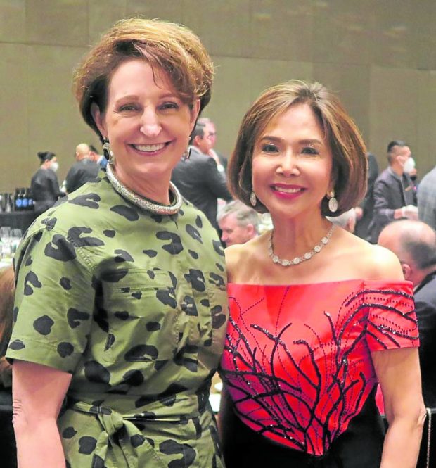 US Ambassador MaryKay Carlson, Consul General of Monaco Fortune Aleta Ledesma
