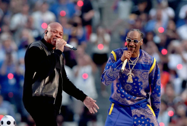 Super Bowl 2022 Dr. Dre and Snoop Dog
