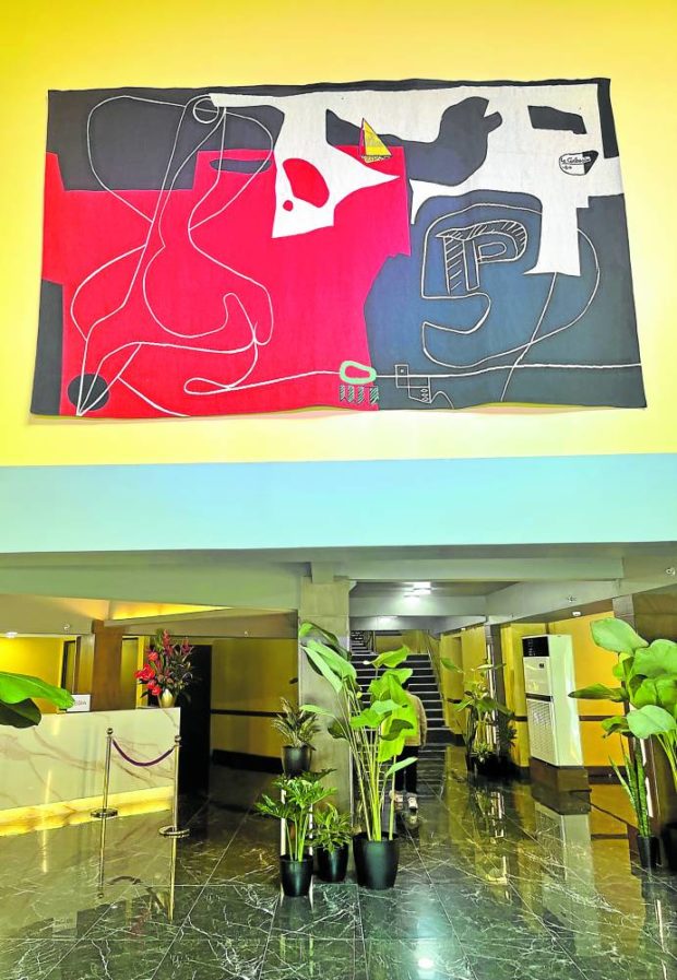The Le Corbusier at the theater lobby