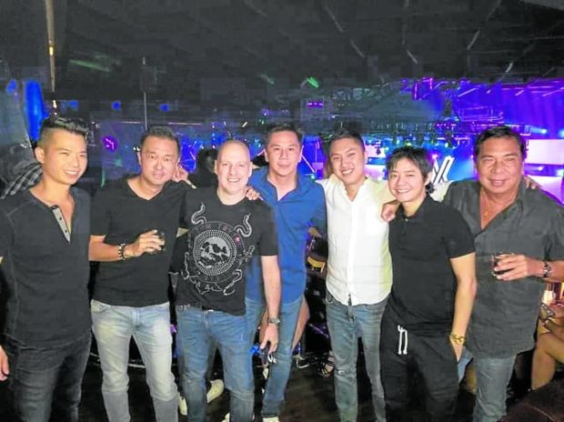 Ysmael (far right) with younger colleagues at The Palace—Erik Cua, Chris Dizon, Ari Altaras, Rey Rolle, Vi Lim, GP Reyes