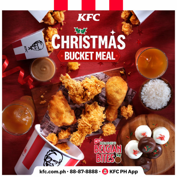 KFC Christmas bucket