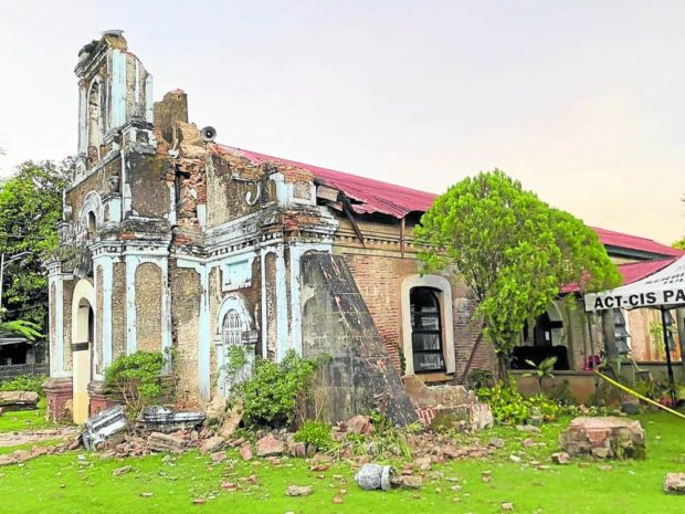 Extent of damage of the IFI Church —FR. CHRISTIAN EDWARD PADUA