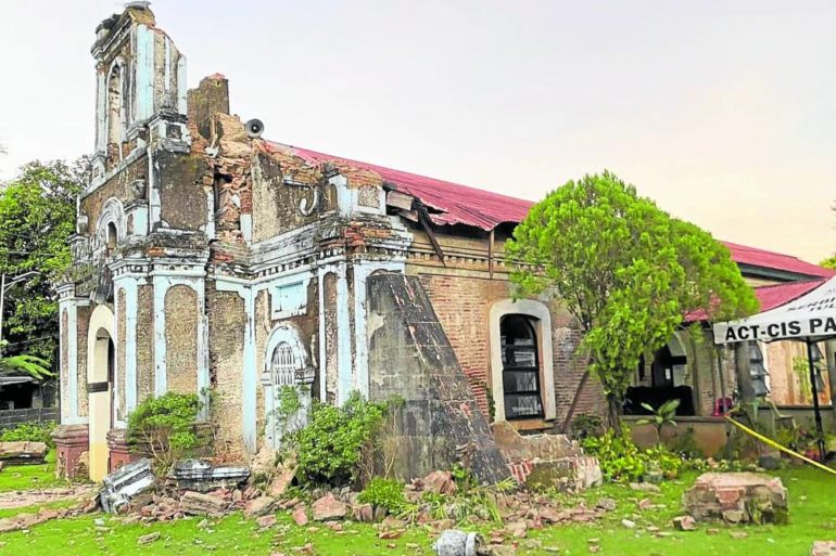 Extent of damage of the IFI Church —FR. CHRISTIAN EDWARD PADUA