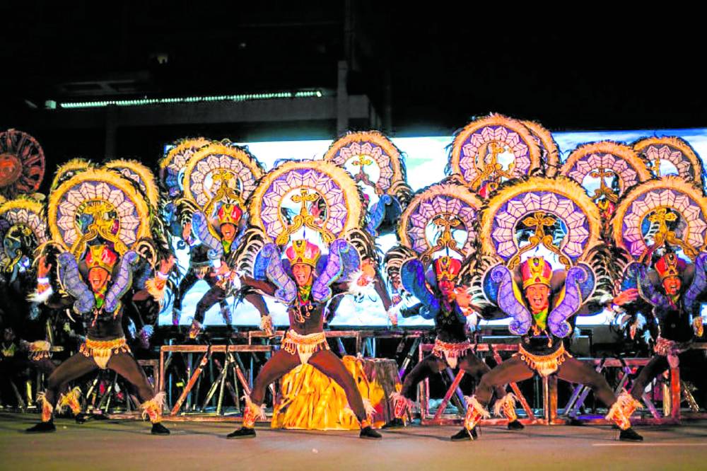 Performers at Dinagyang ILOmination Festival