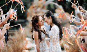 Here are photos of Asian sapphic weddings and dreamy ceremonies on our wedding moodboard. Marriage equality now!