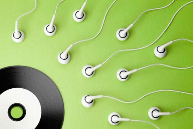 vinyl earphones music