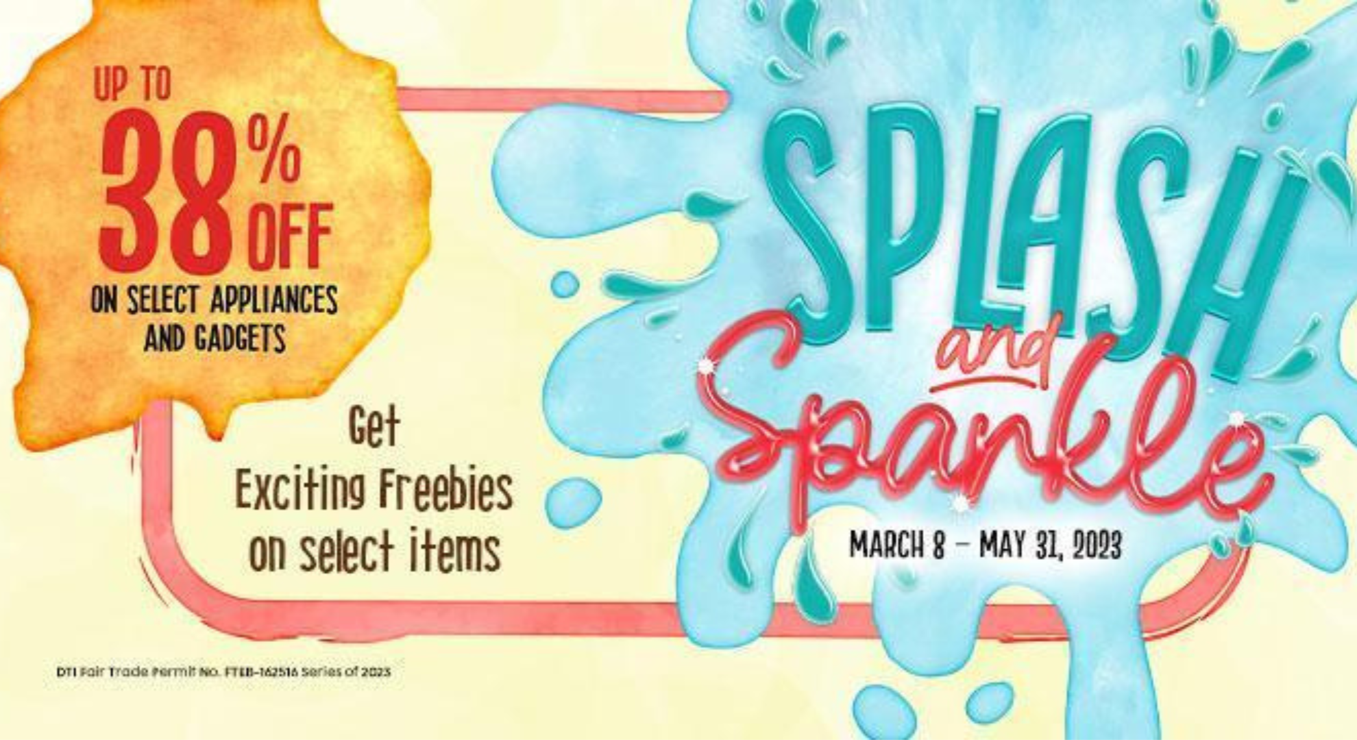 Make a splash with 38% off sparkling deals from Robinsons Appliances