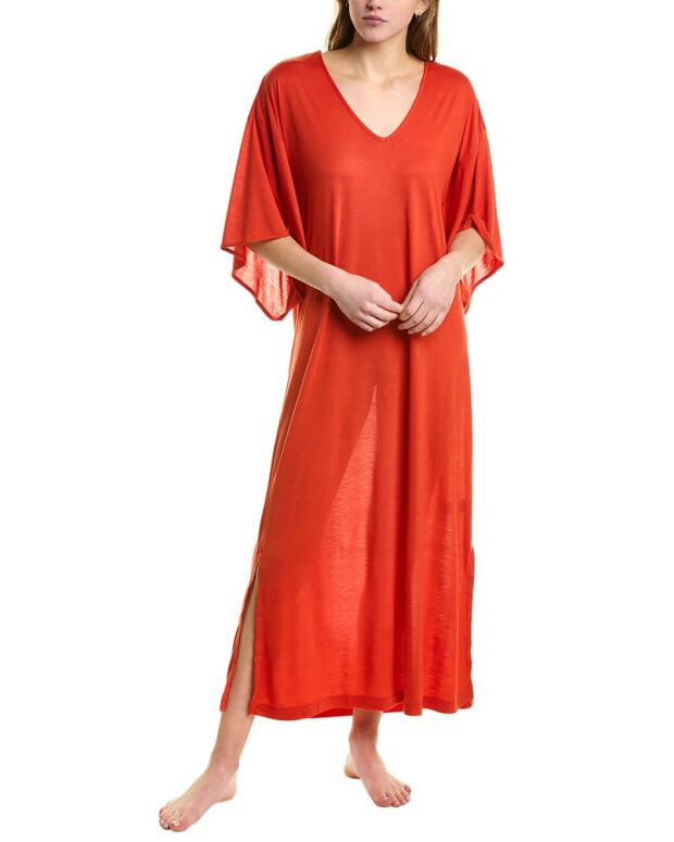 girl in a red caftan