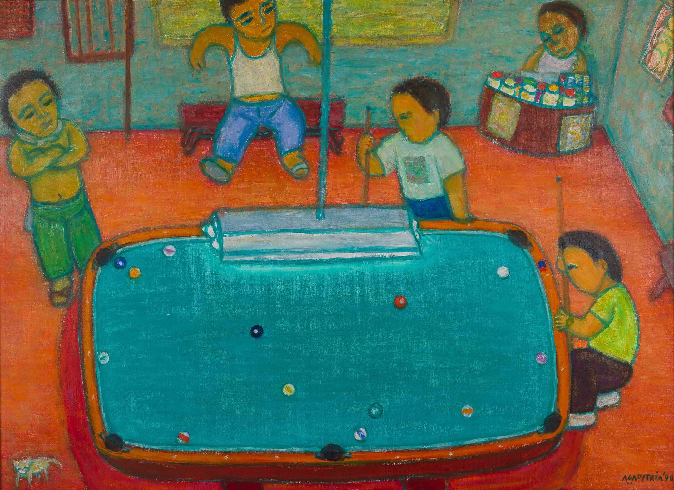 Antonio Austria billiards painting