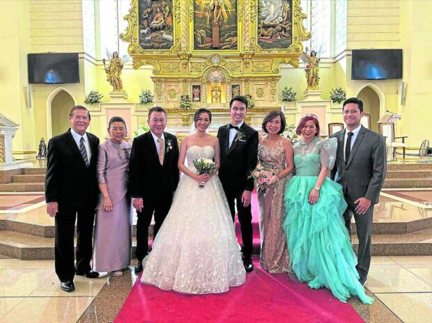 Alex and Marixi Prieto, Alfred Huang, newlyweds Camille and Clement Huang, Grace Huang, Sea Princess, Bryan Prieto