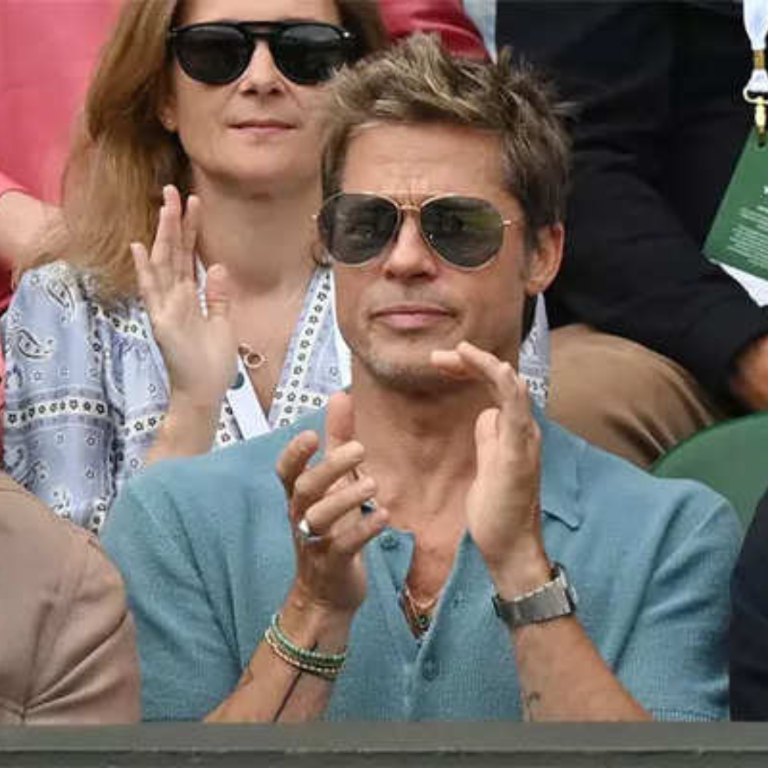 Brad Pitt Wimbledon 2023