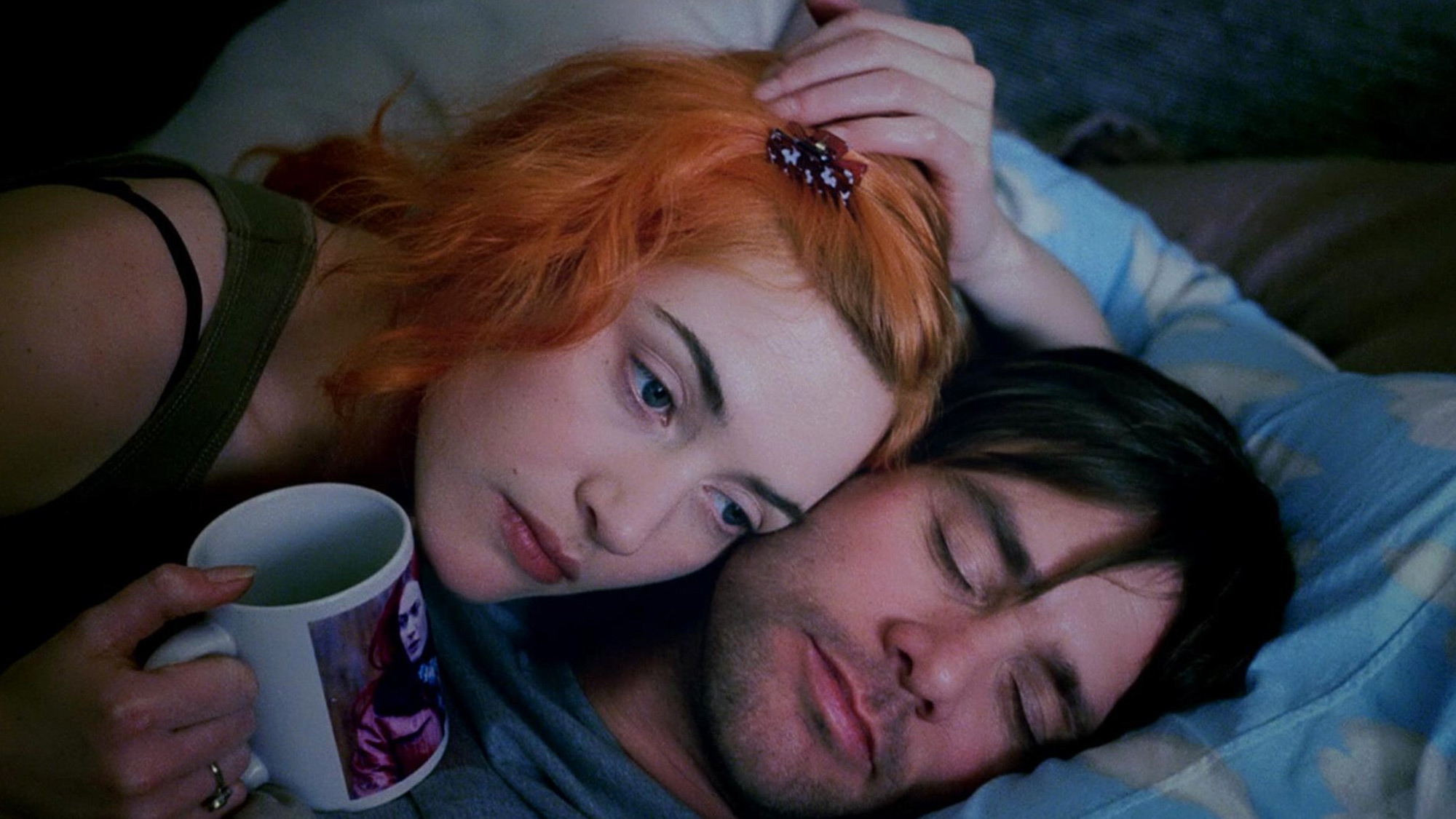 Kate Winslet and Jim Carrey as Clementine and Joel in Eternal Sunshine of a Spotless Mind | Focus Pictures