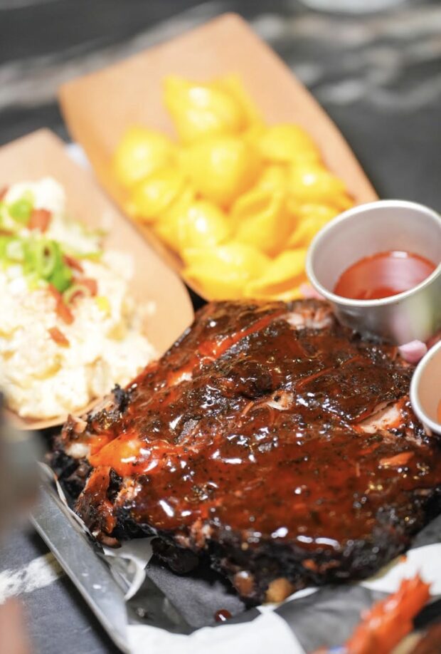 Bourbon Baby Back Ribs (coffee rubbed house BBQ sauce)