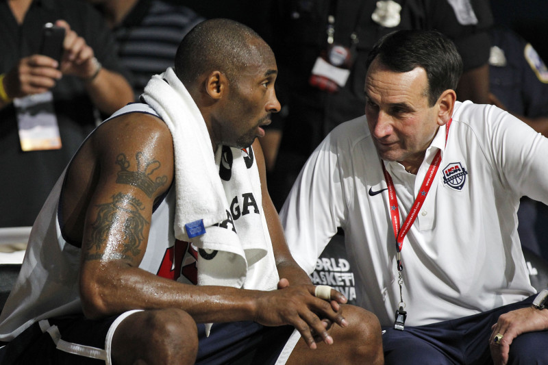 Kobe and Coach K