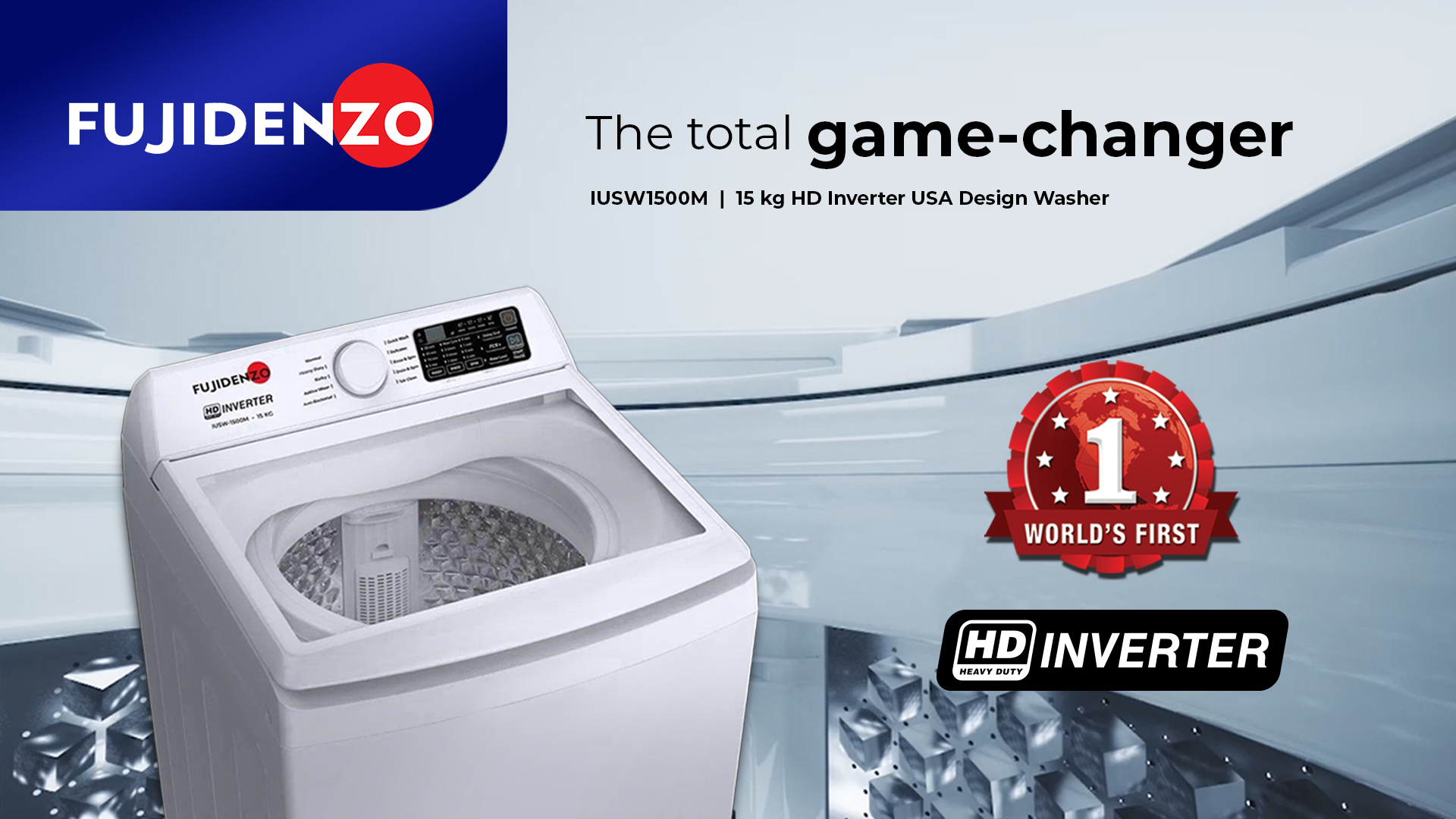 This Fujidenzo HD Inverter USA Design Washer is a total game-changer