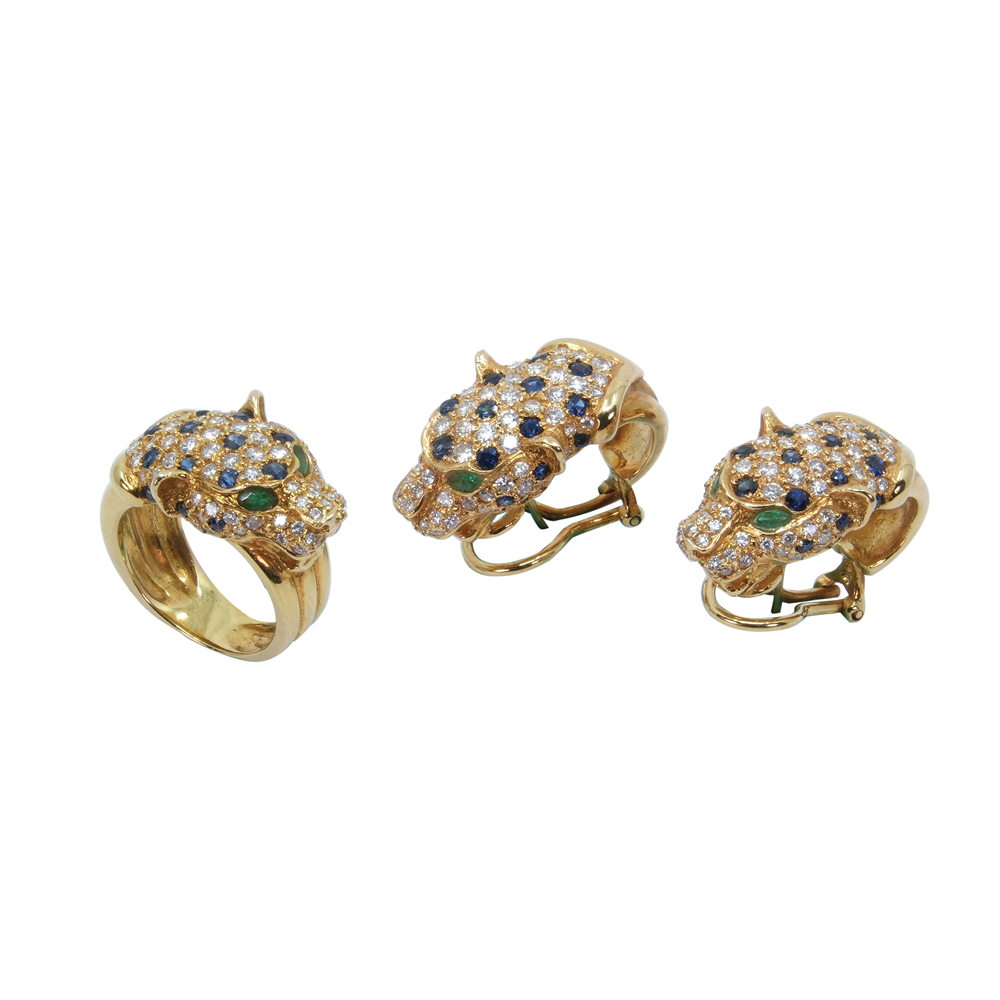 Leopard gem jewelry