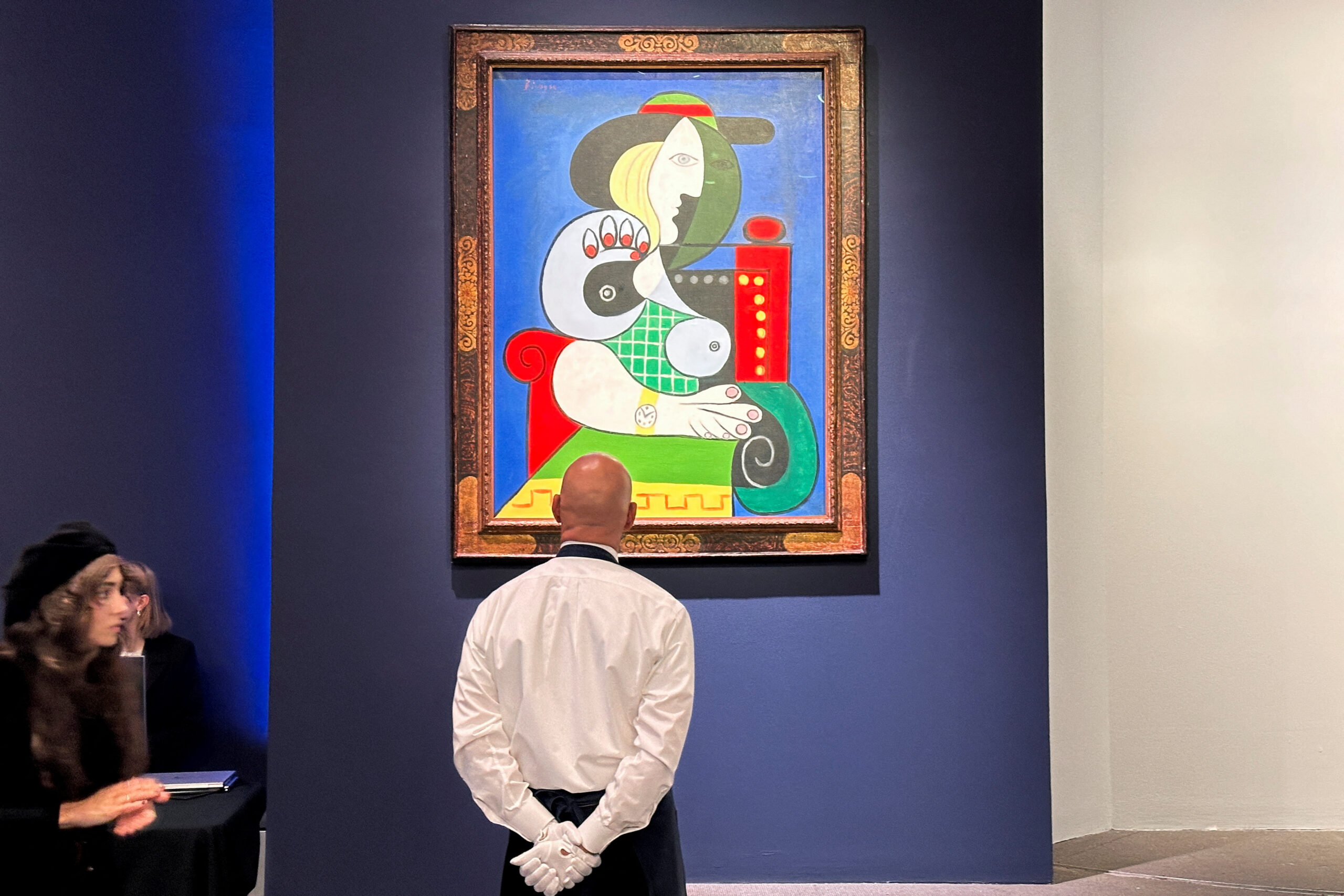 Pablo Picasso’s 1932 painting “Femme à la montre” sells for more than $139 million at a Sotheby’s New York auction