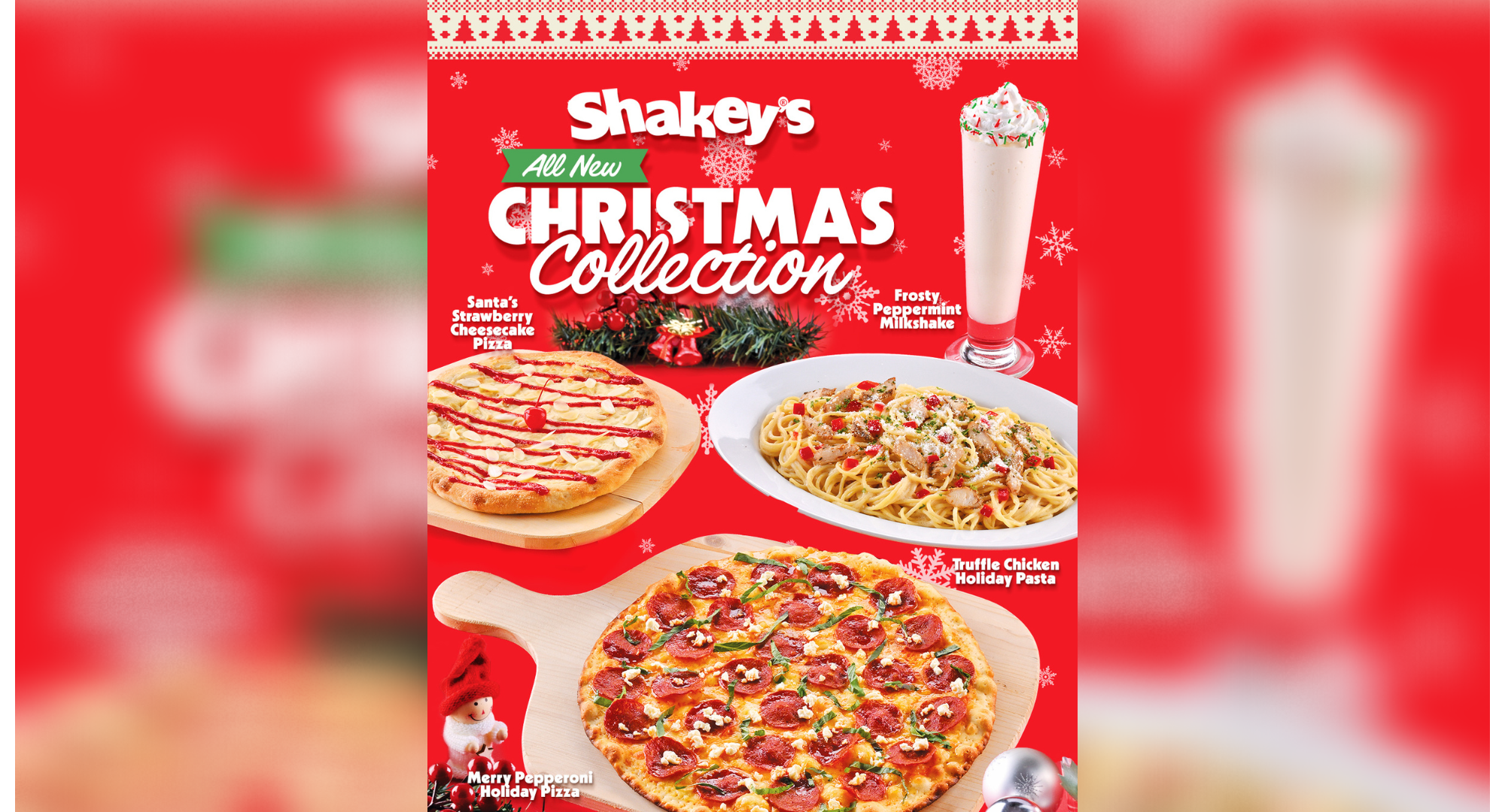 It’s beginning to taste a lot like Christmas with  Shakey’s all-new Christmas Collection