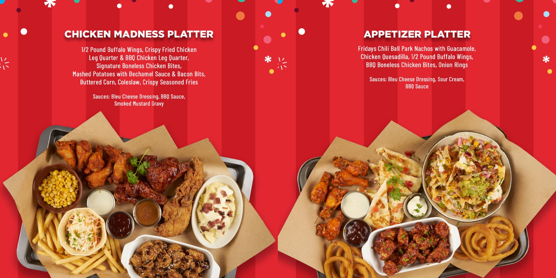 TGIFridays party package