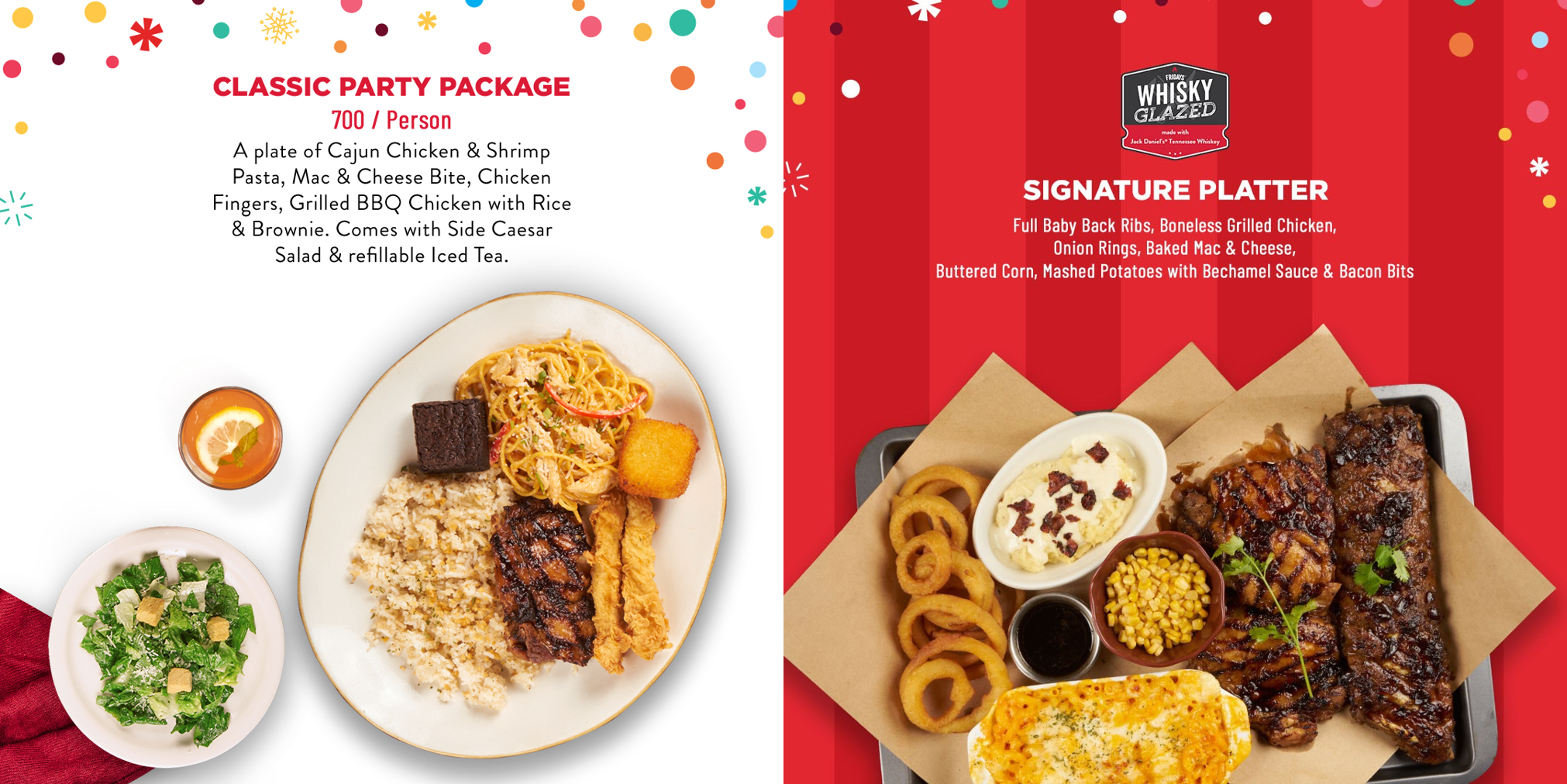 Festive Christmas party packages now available at TGIFridays