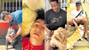 THESE UP MAROONS ARE DOTING DOG DADS