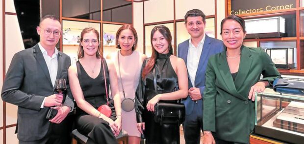 Montblanc’s Ben Goh, Maika Bergamo, Valerie Roque, Tun Hui Wong and Cedric Audoubert; Lana Vistan of Rustan Commercial Corp.
