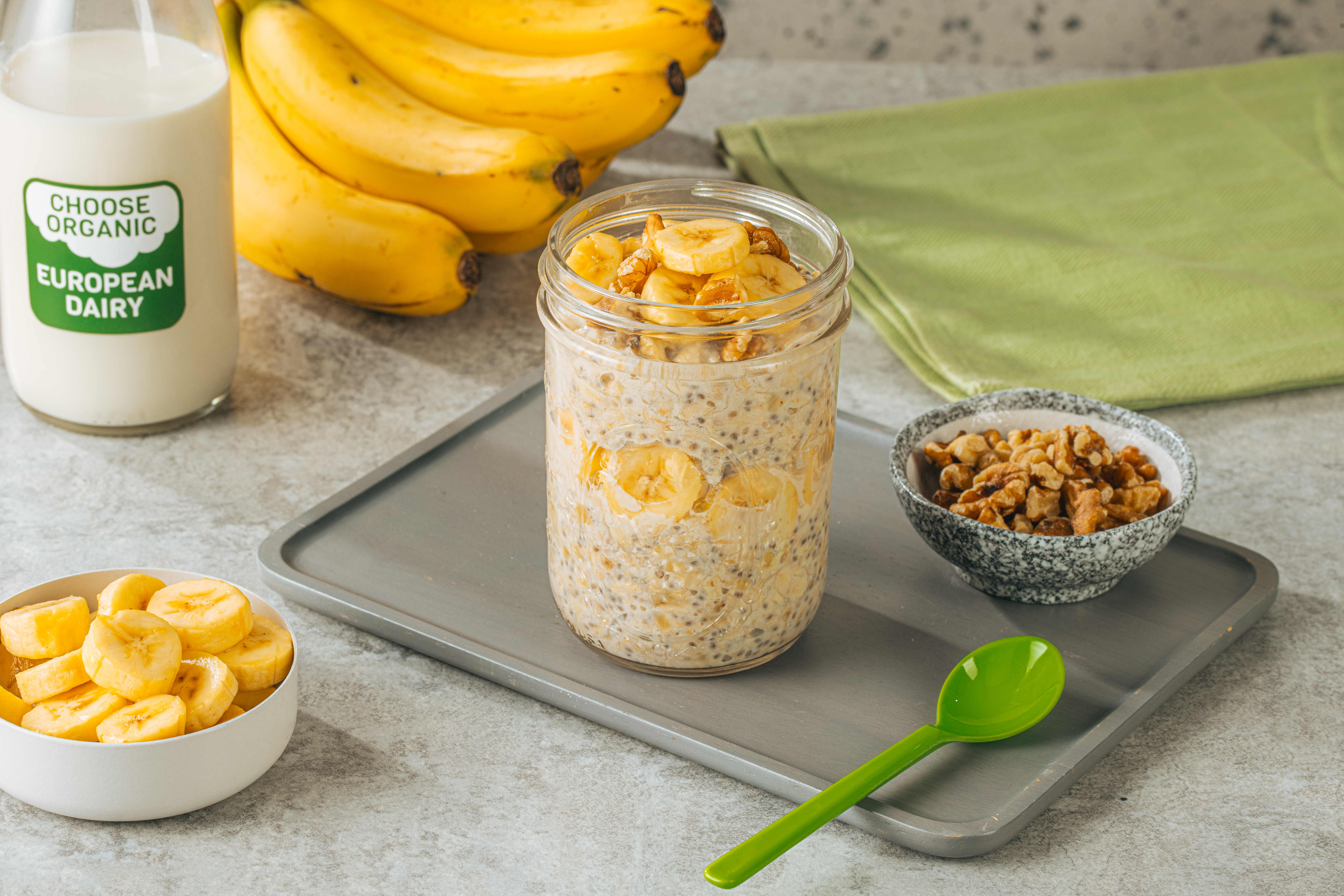 Take your run-off-the-mill overnight oats to the next level with organic European dairy for an energizing and fulfilling breakfast