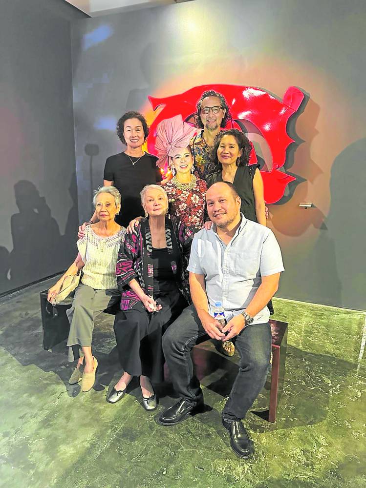 Seated: Sylvia Montilla, Peachy Prieto, Rafa Montilla; standing: Nannette de Leon, Sea Princess, Leon Araneta, Karla Delgado