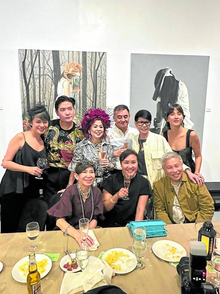 Seated: Monette Mapa, Didi and Rapa Lopa; standing: Cohart cofounder and Vin Gallery owner Shyevin S’ng, Tim Yap, Sea Princess, Yorkie Gomez, Tessa Alindogan, Bianca Gonzales