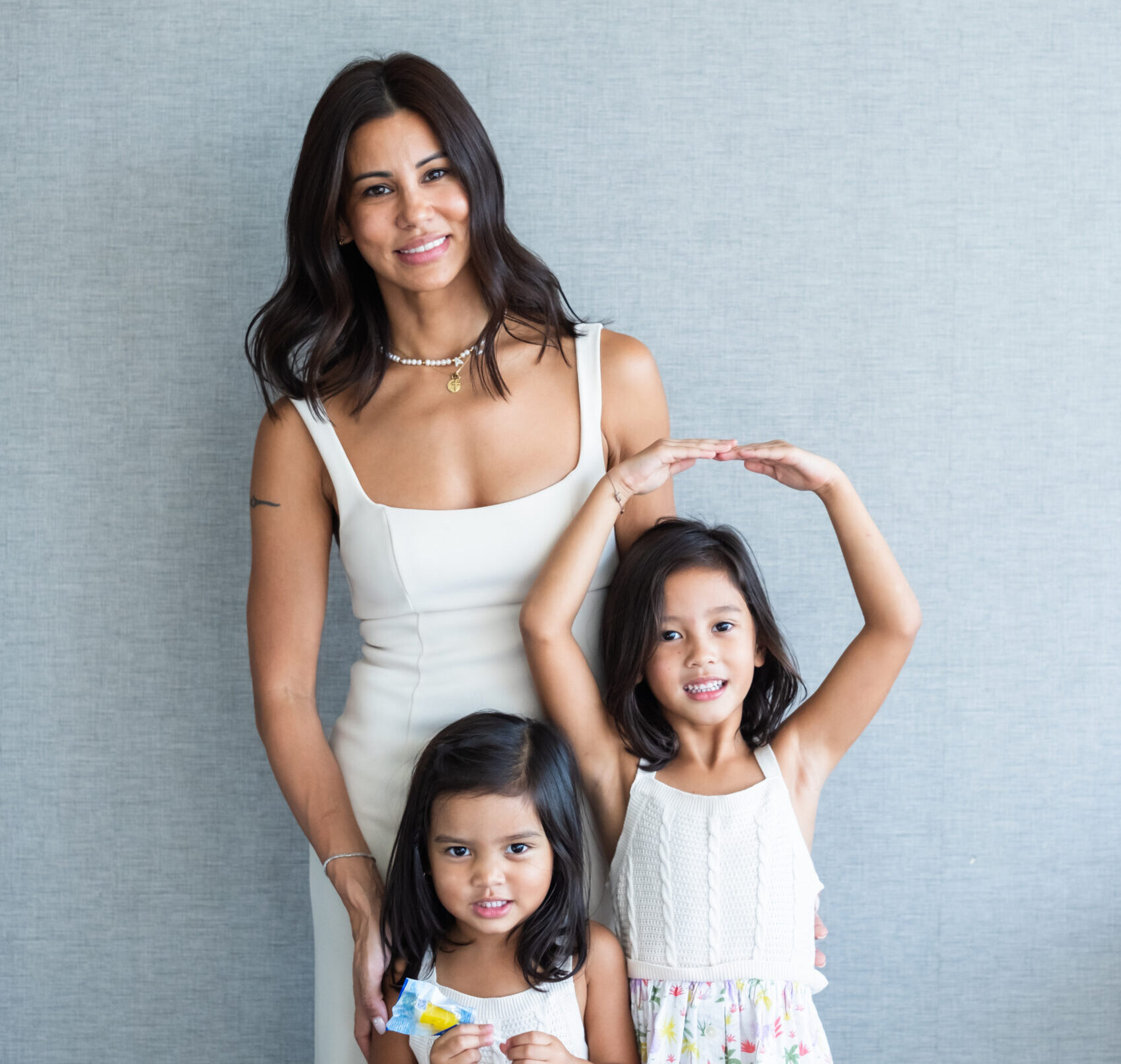 Tricia Centenera with her kids