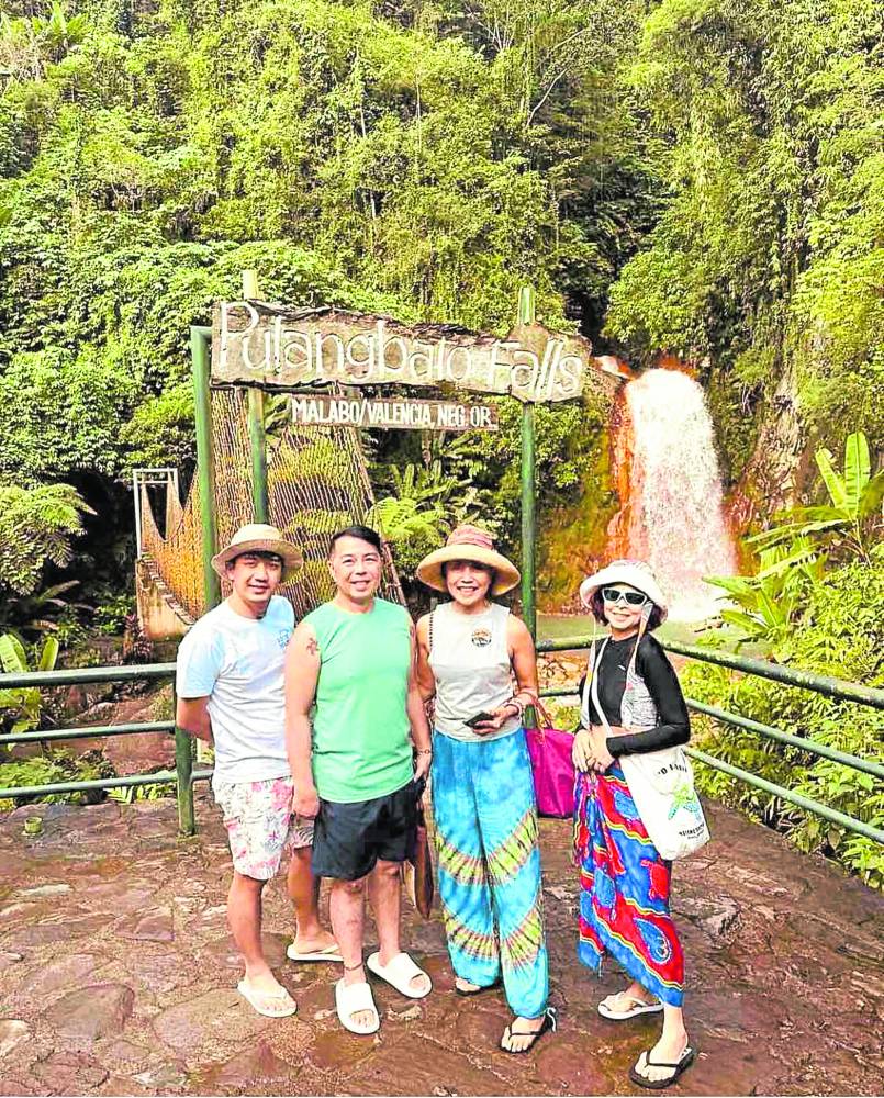 Jorge Lafradez, Joby Belmonte, Rosan Cruz, Sea Princess at Pulang Bato Falls
