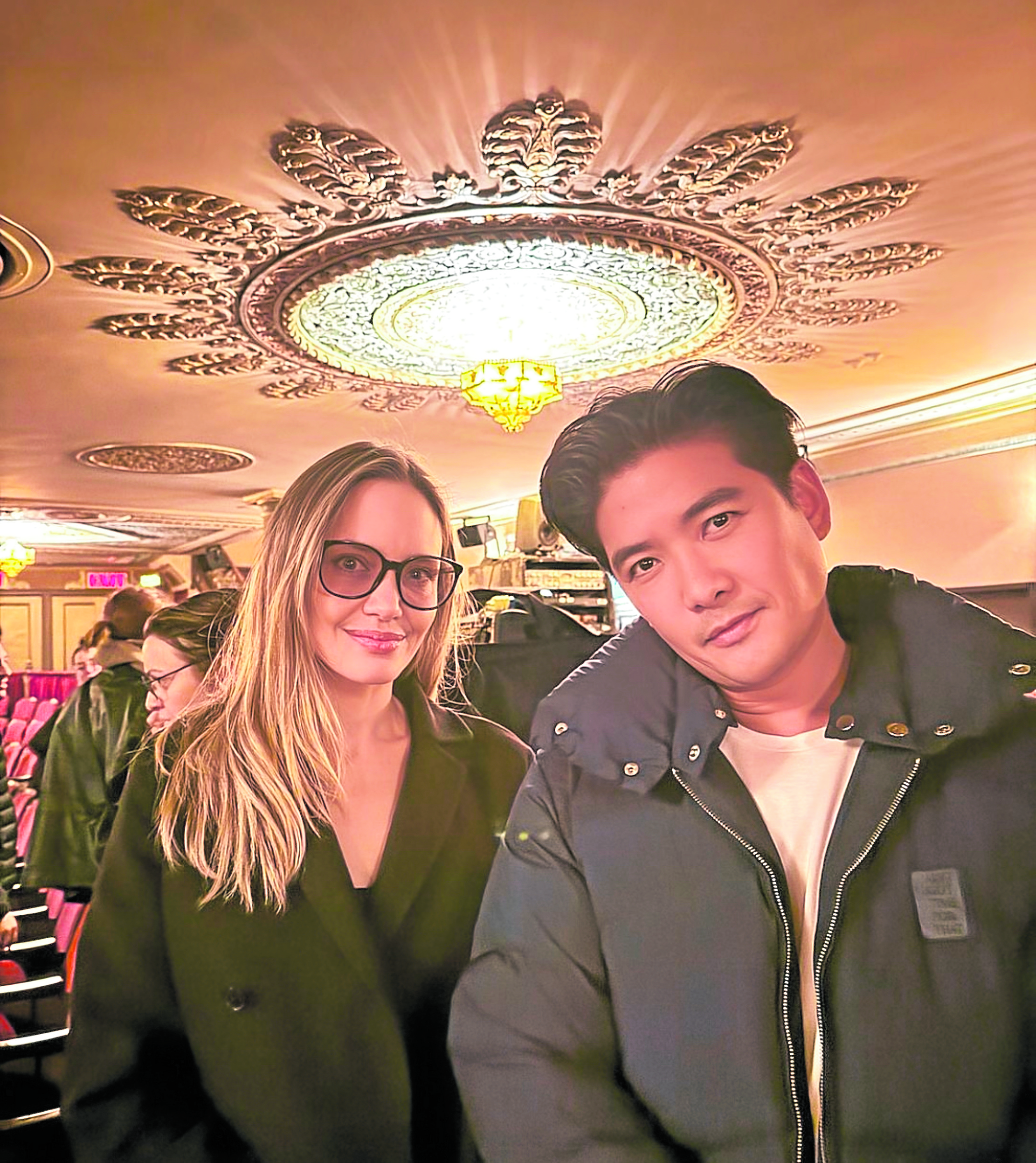 Tim Yap with Angelina Joliein New York