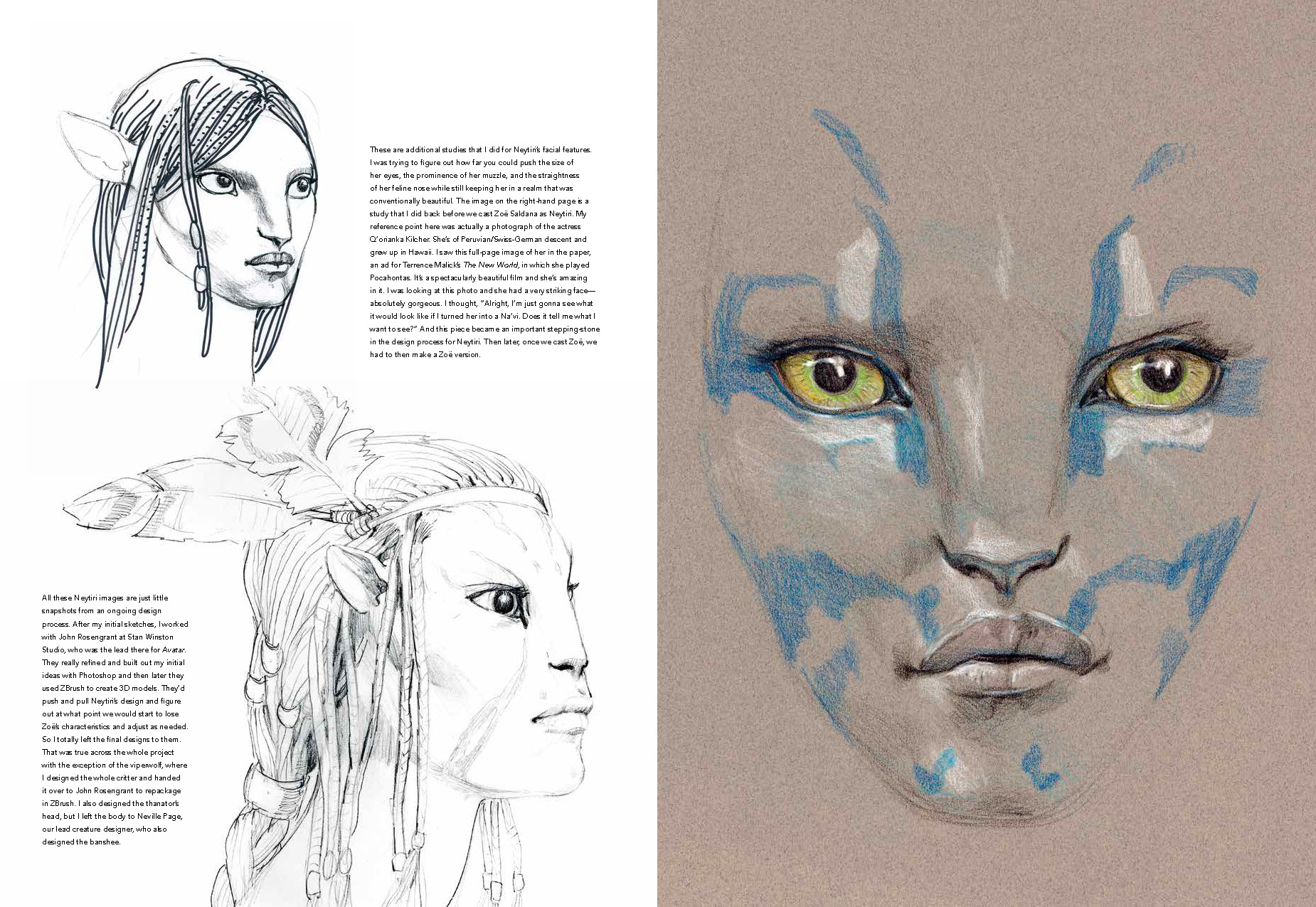 drawing of the na'vi from avatar
