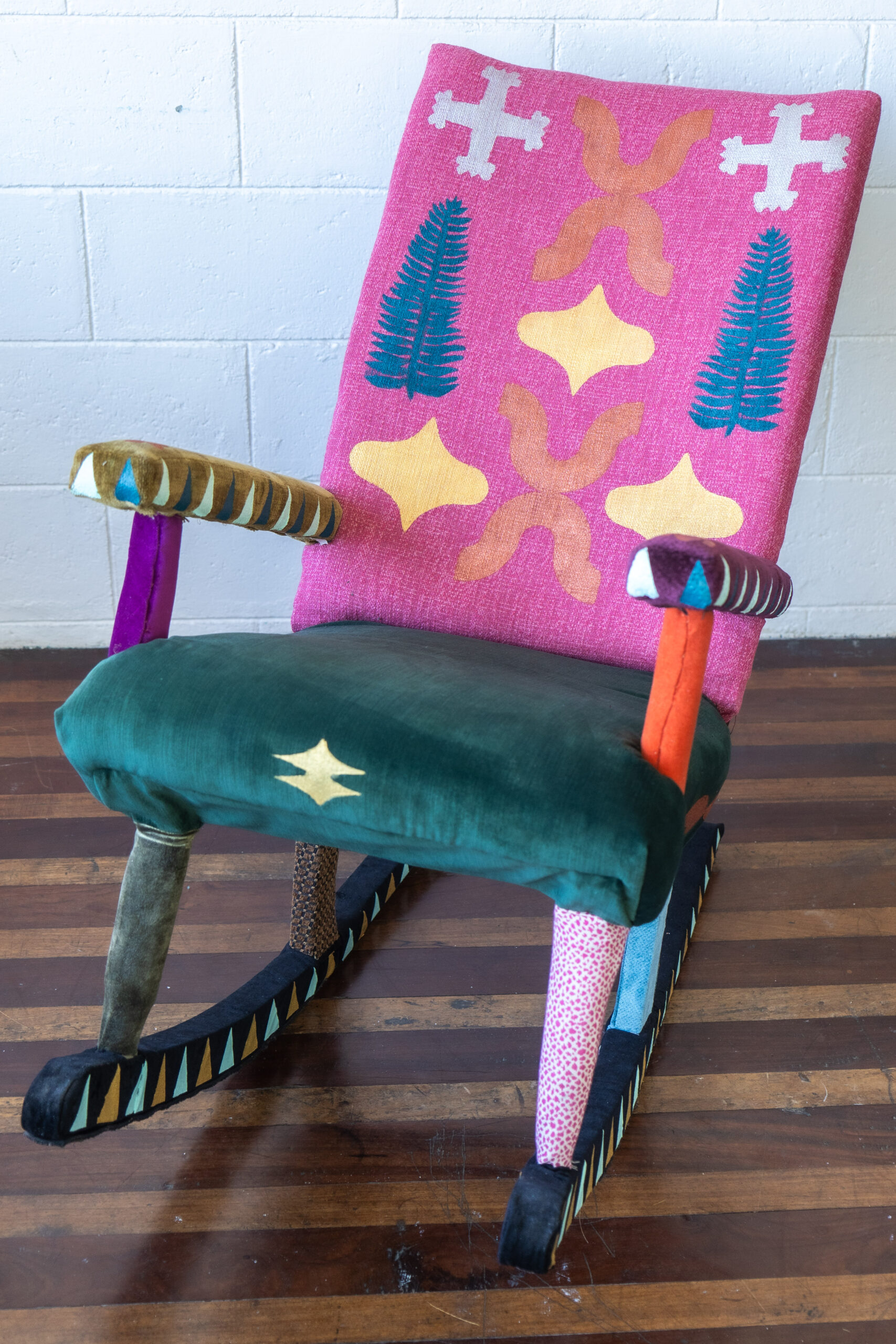 pink rocking chair