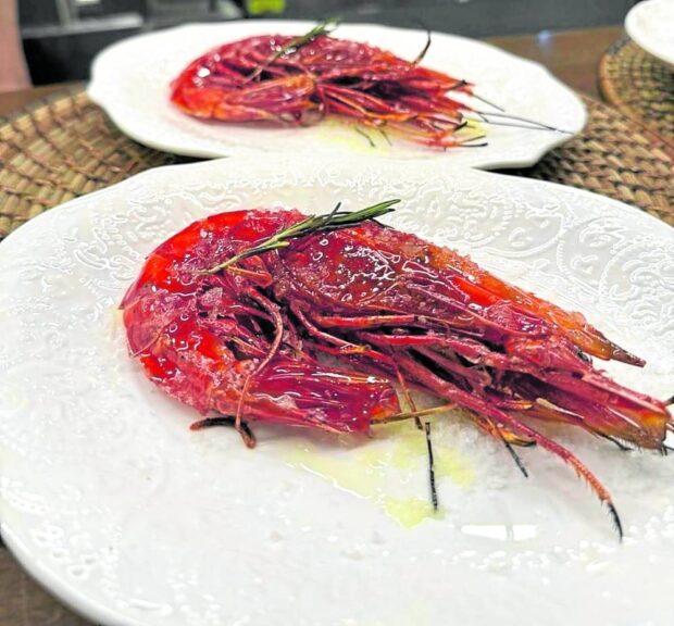 Josper-baked “carabineros” at El Born