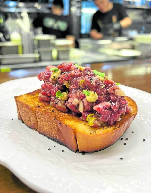 Spanish beef steak tartare at El Born 