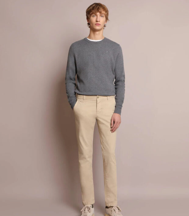 SCALPERS Dyed Cotton Chino Trousers