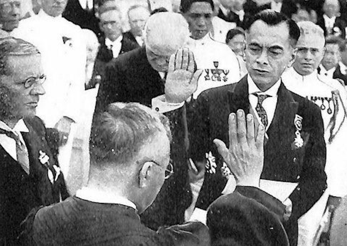 Ang pangulo ng Pilipinas na si Manuel Quezon