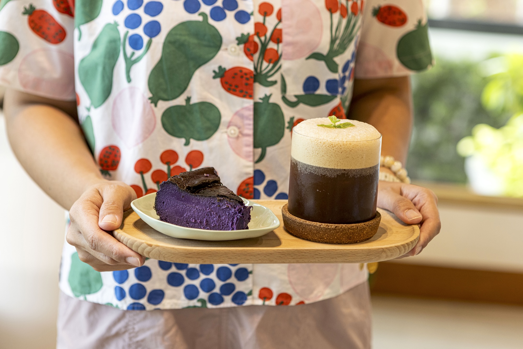 An ube cheesecake from Antipolo-based bakery Sadie’s and the Cranny Colada