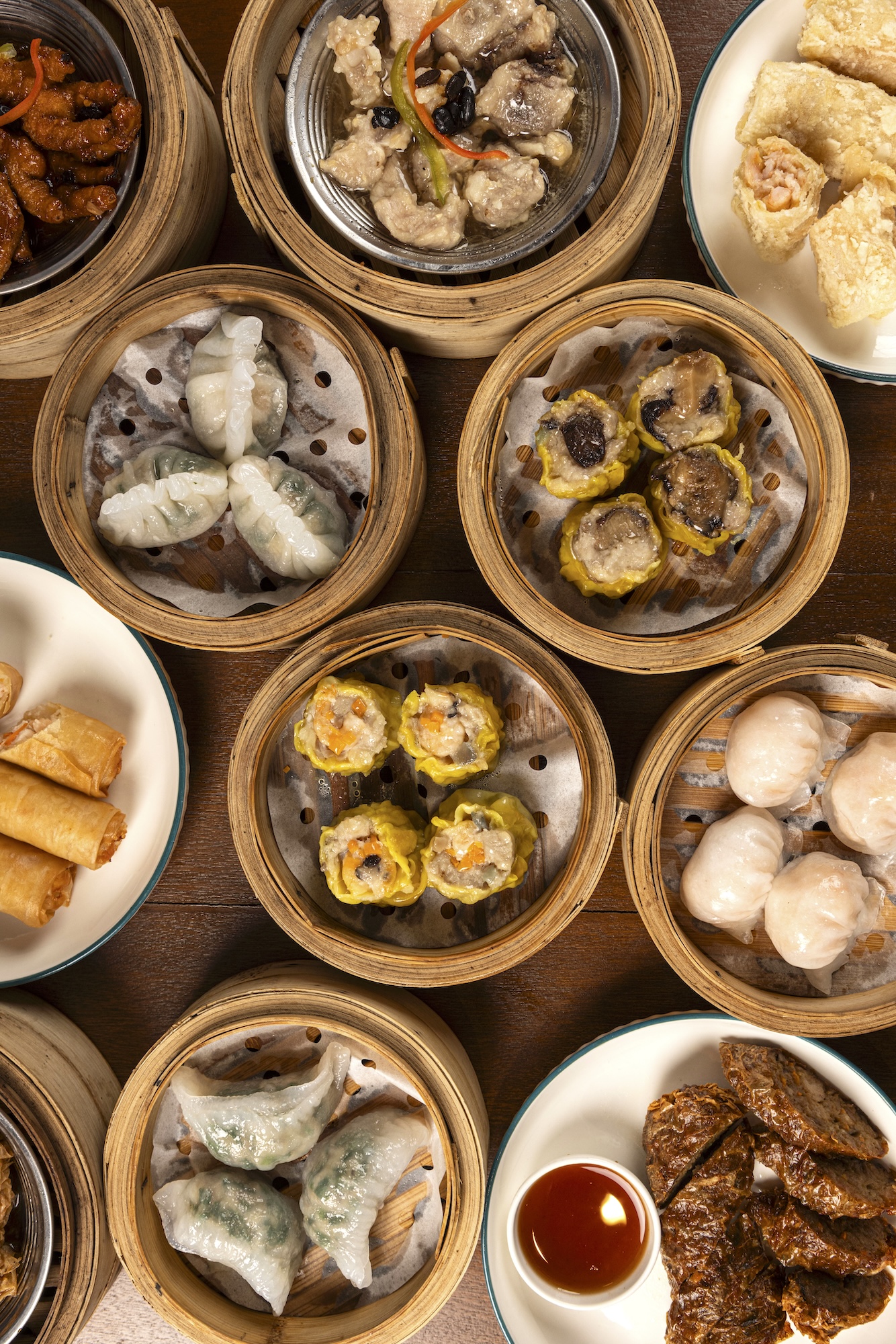 A variety of hand-wrapped dim sum is Mr Monk’s specialty