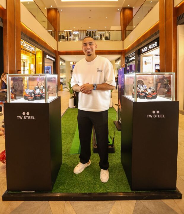 Paul Lee spotted at TW Steel’s pop-up shop