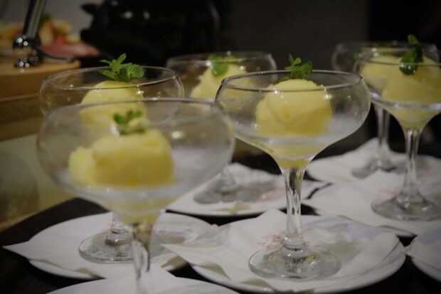 Yuzu and Cava Sorbet