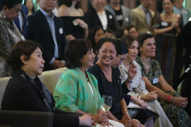 First Lady Louise Araneta Marcos with former Philippine President Gloria Macapagal Arroyo