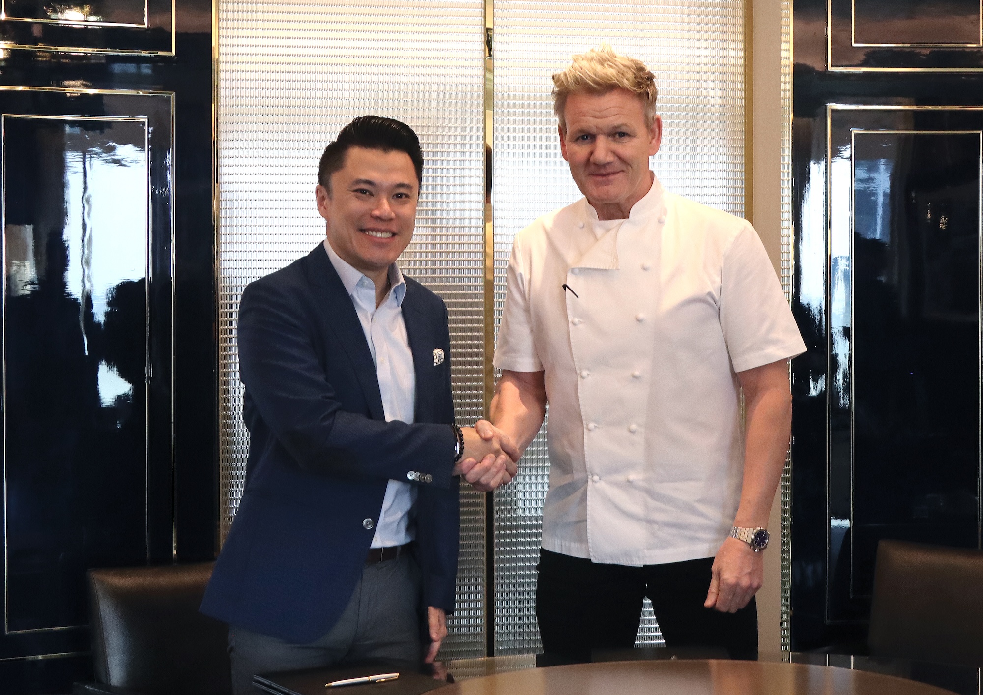 NWR chairman Kevin L. Tan and chef Gordon Ramsay