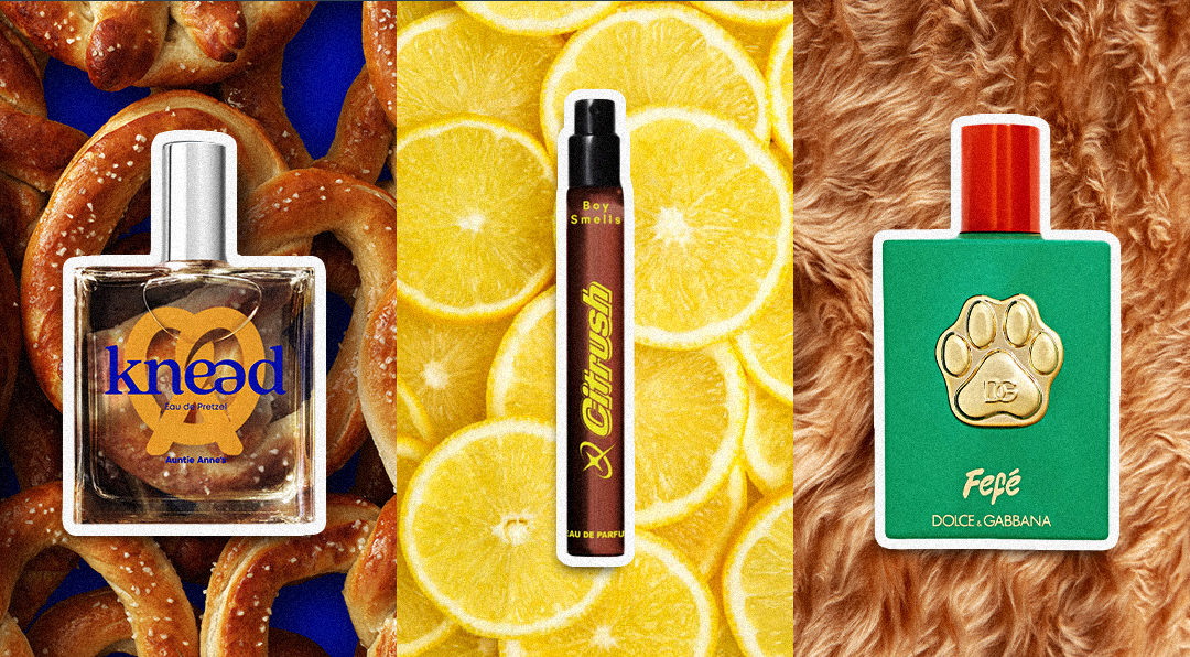 Poppers, pretzel, and a poodle inspired these new perfumes