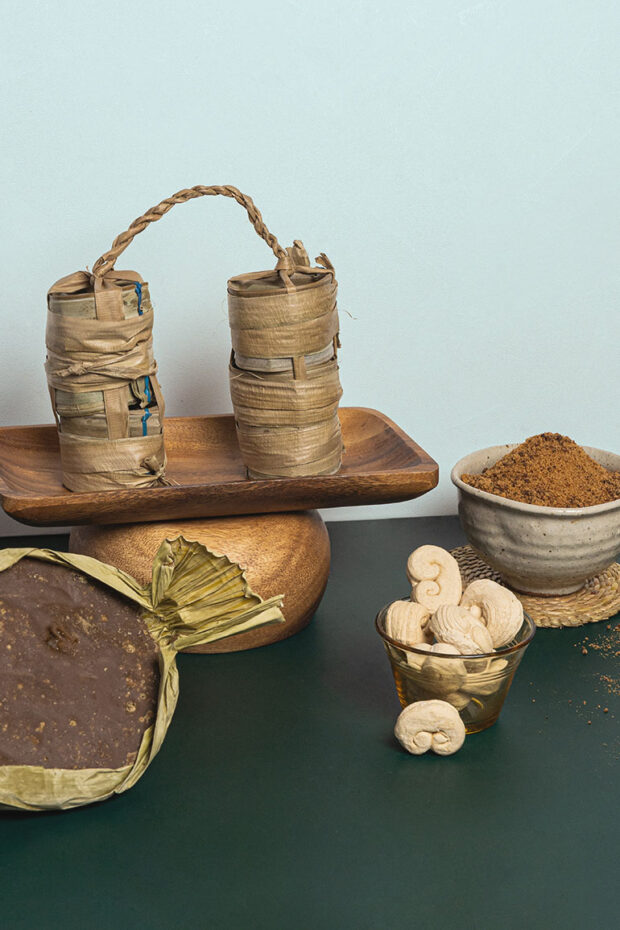 Clockwise from top left: Sweeteners pakaskas, muscovado, balikutsa, and panutsa de bao