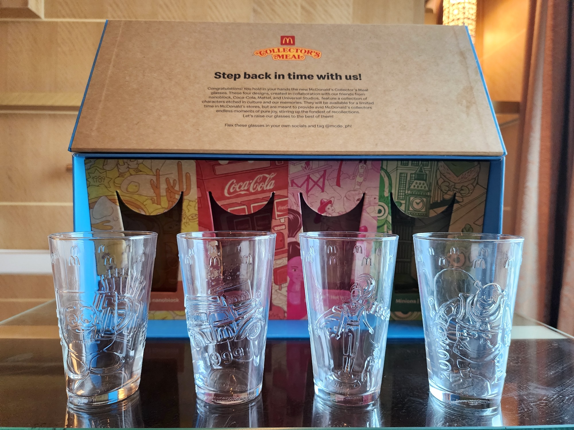 The new McDonald’s glass collection featuring iconic collabs