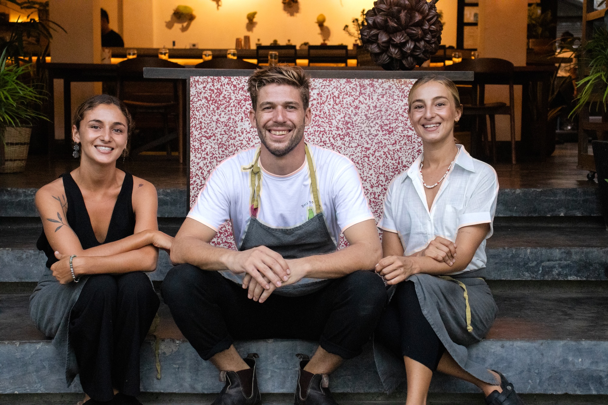 Roots founders Marina Castañeda Matos, Filippo Turrini, and Ines Castañeda