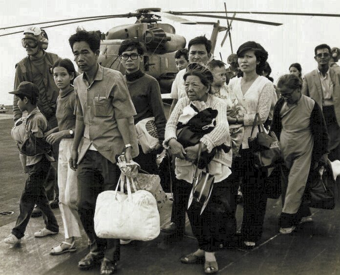 Saigon refugees in 1975