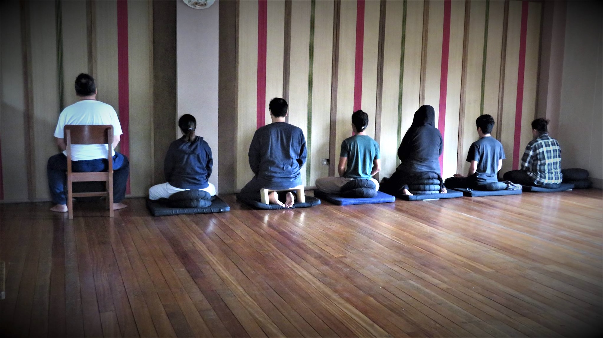 The author and their meditation group during a retreat, Baguio 2019